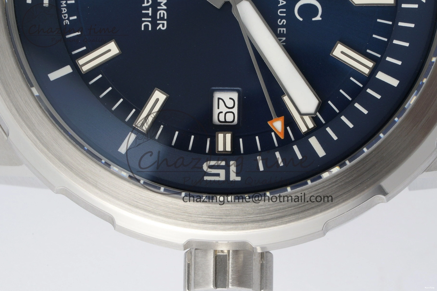 MIROTIME 0106 WellDesigned Aquatimer Automatic SS RSF 1:1 Best Edition Blue Dial on Blue Rubber Strap A 7057